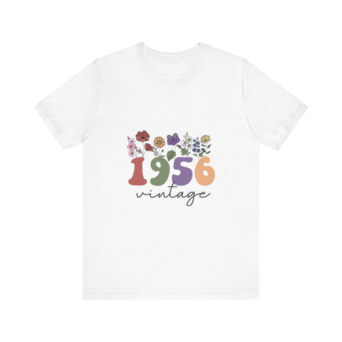 1956 Vintage Floral Unisex T-Shirt – Nostalgic & Stylish Tee