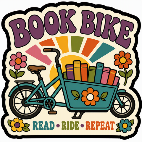 Book Bike Acrylic Magnet