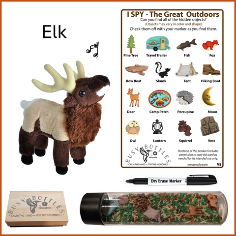 Busy Bottle Mini Kit - Outdoors Busy Bottle & Elk with Sound