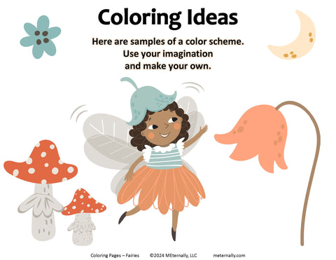 Coloring Pages - Fairies