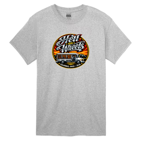 Hell on Wheels (Columbus 2026 Version) Bookmobile Gildan Cotton T-Shirt