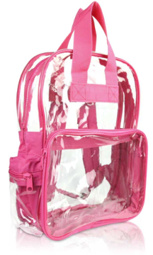 Library/Facility Clear Backpack - Build your own reminiscence kit