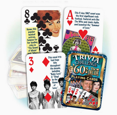 Trivia Challenge 1960 Playing Cards