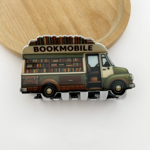 Bookmobile Claw Hair Clip (Natural Colors)