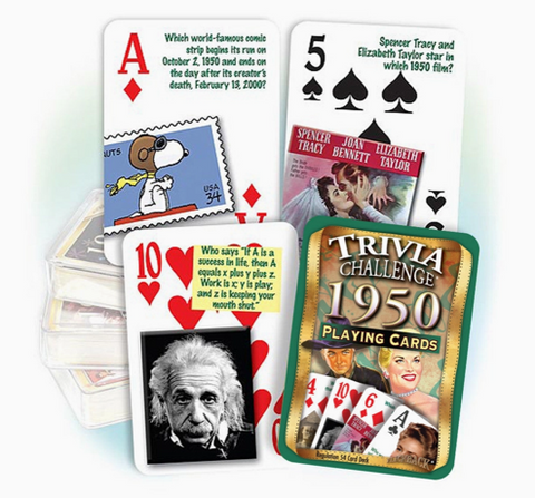 Trivia Challenge 1950 Playing Cards