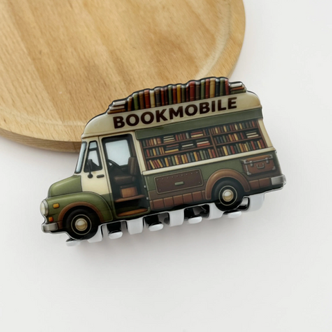 Bookmobile Claw Hair Clip (Natural Colors)