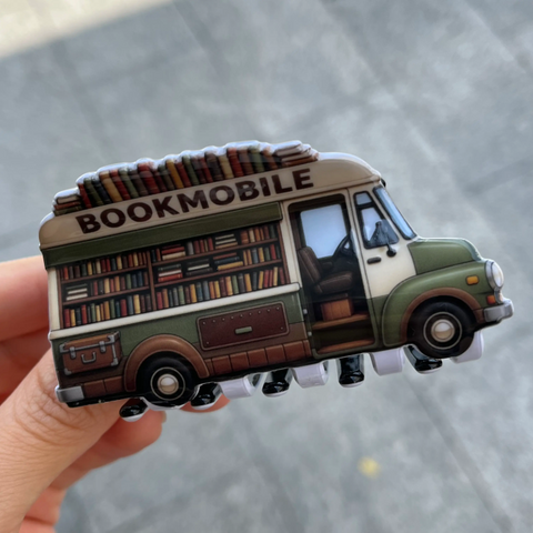 Bookmobile Claw Hair Clip (Natural Colors)