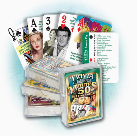 Trivia Challenge 1950s Movies Playing Cards