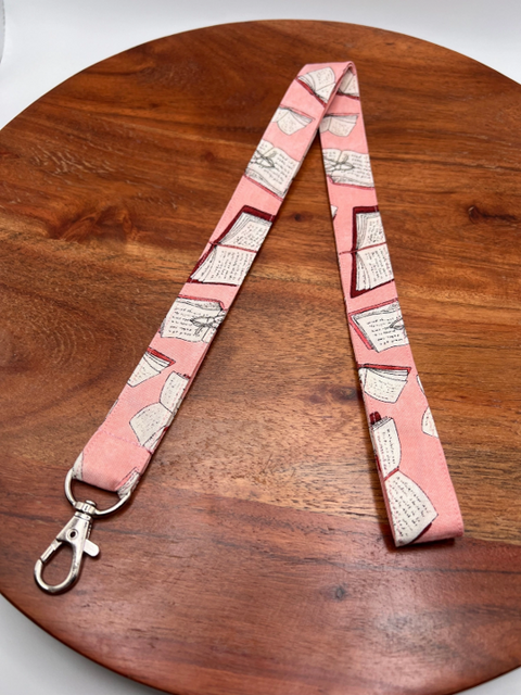 Book Lanyard - Pink
