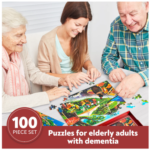 Assistex Dementia Puzzle 100 Large Pieces Jigsaw – Farmer's Market
