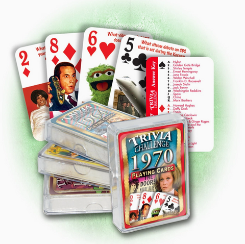 Trivia Challenge 1970 Playing Cards