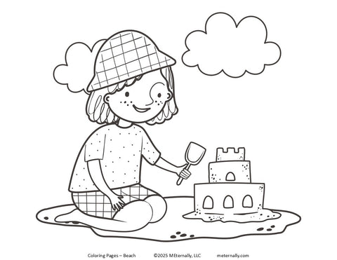 Digital Download - Beach Coloring Pages