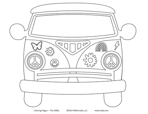 Coloring Pages - The 1960s