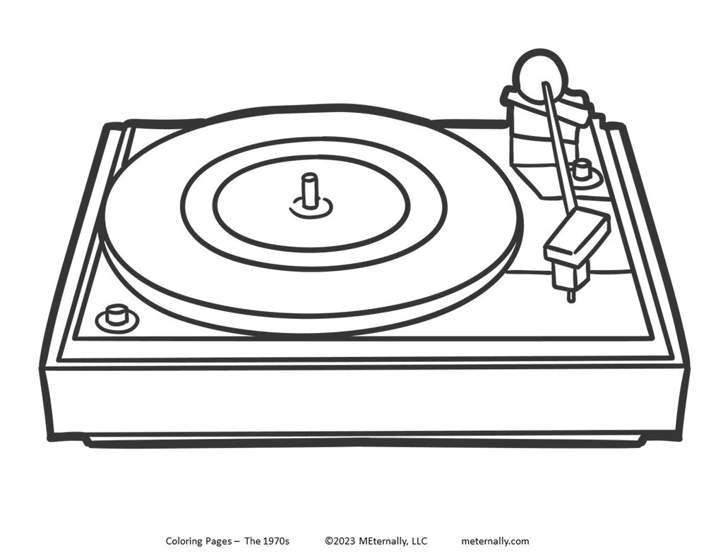 Record Color Pages Record Coloring Page