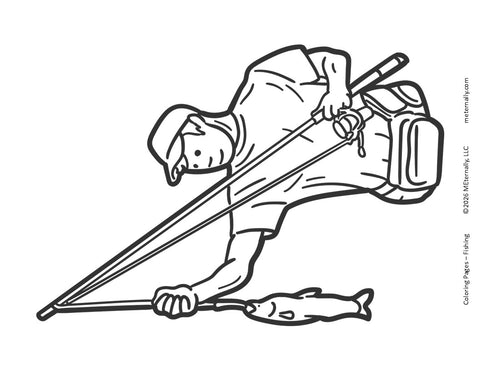 Coloring Pages - Fishing