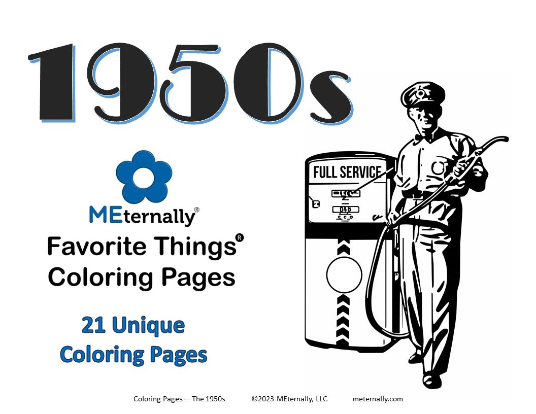 Coloring Pages - The 1950s