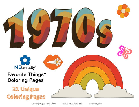 Coloring Pages - The 1970s