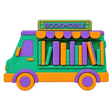 Bookmobile Fidget Clicker - A MEternally Exclusive