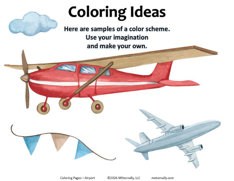 Coloring Pages - Airport
