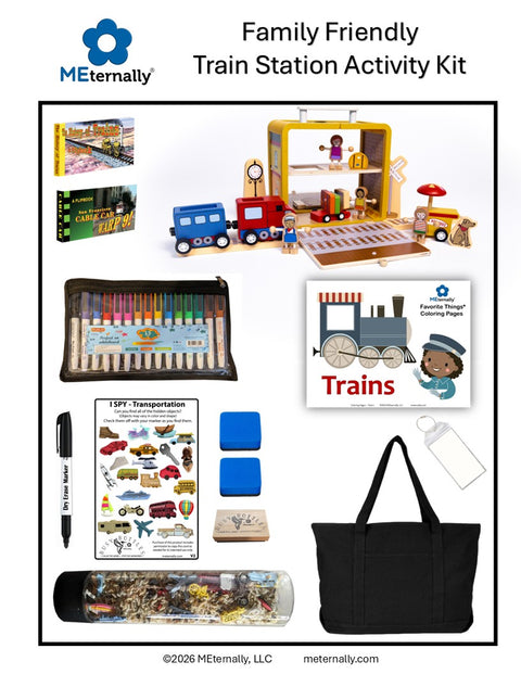 Family Friendly Activity Kit - Train Station