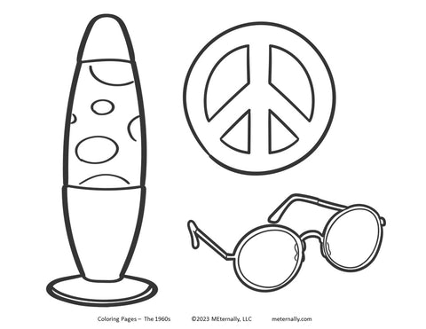 Coloring Pages - The 1960s