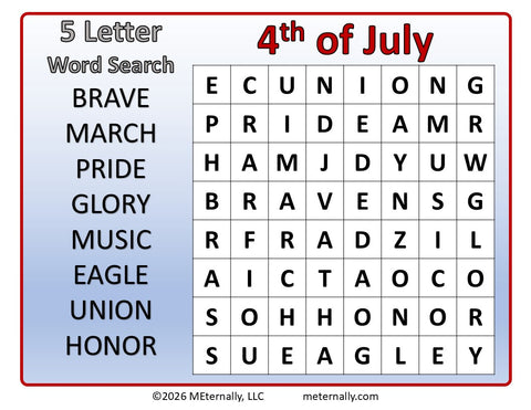 Favorite Things - 4th of July Activity Pack