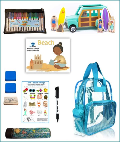 Backpack Kits for Kids - A Day at the Beach (Woodie)