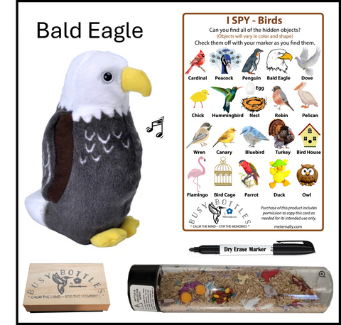 Busy Bottle Mini Kit - Birds Busy Bottle & Audubon Bald Eagle with Sound