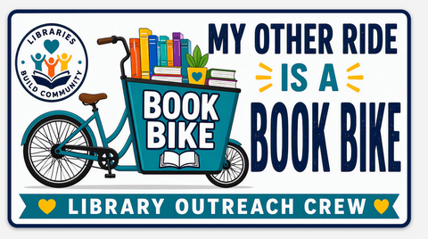 My Other Ride is a Book Bike Bumper Sticker