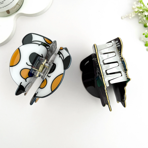 Cat with Books Claw Hair Clip