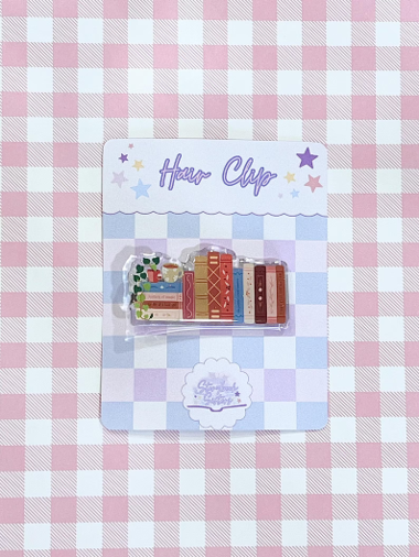 Bookshelf Barrette/Clip