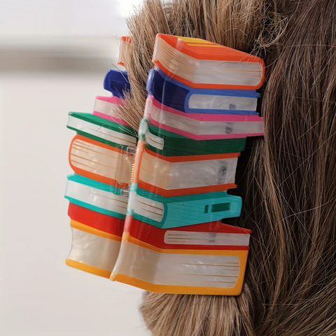 Bookstack Claw Hair Clip (Oversized) - Available for Pre-order