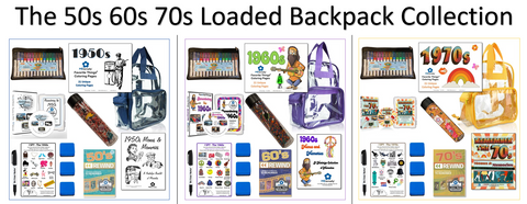 Limited Edition - 50s 60s 70s LOADED Backpacks Bundle