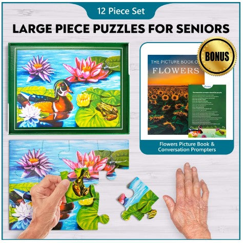 Assistex Dementia Puzzle 12 Large Pieces Jigsaw – Duck Pond