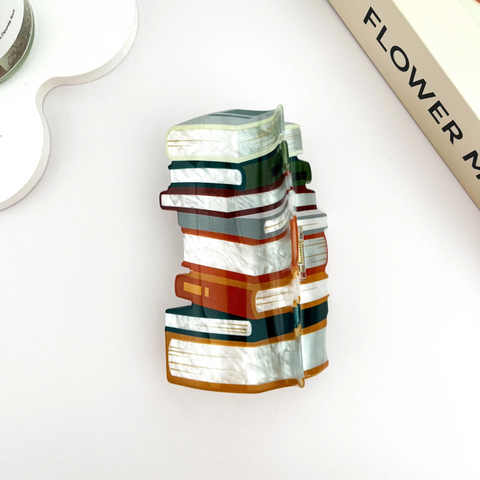 Bookstack Claw Hair Clip (Oversized)