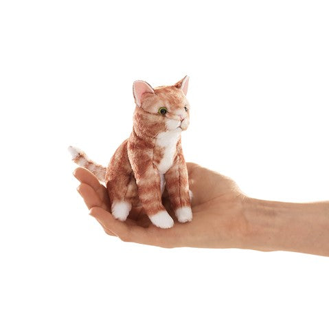 Mini Orange Tabby Cat (Finger Puppet)
