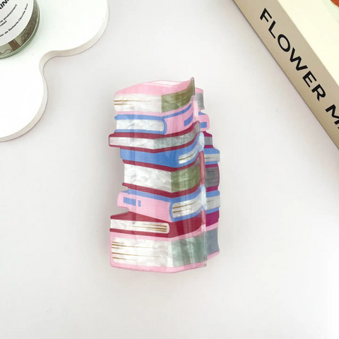 Bookstack Claw Hair Clip (Oversized)