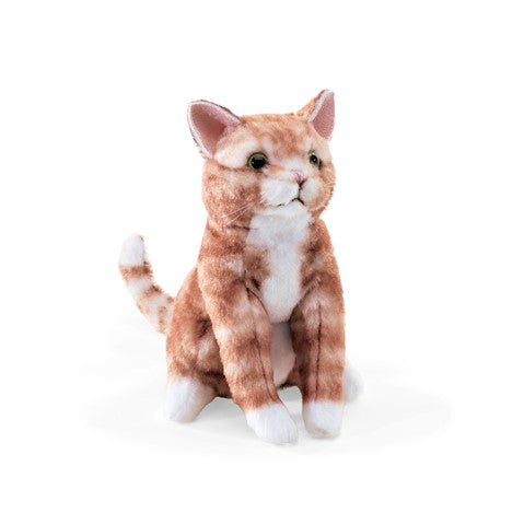 Mini Orange Tabby Cat (Finger Puppet)