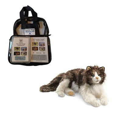 Library/Facility BACKPACK - Cats DVD & Photo/Activity Cards Kit with Ragdoll Cat Puppet