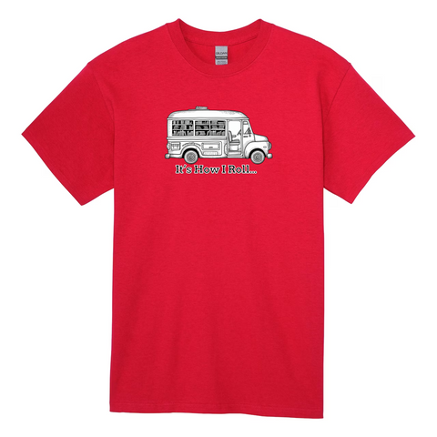 Red Bookmobile Gildan Cotton T-Shirt