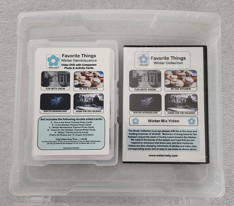 Library/Facility Pack - Reminiscence Therapy - Winter DVD & Photo/Activity Cards Kit