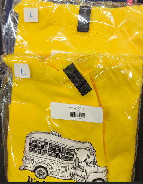 Yellow Bookmobile Gildan Cotton T-Shirt
