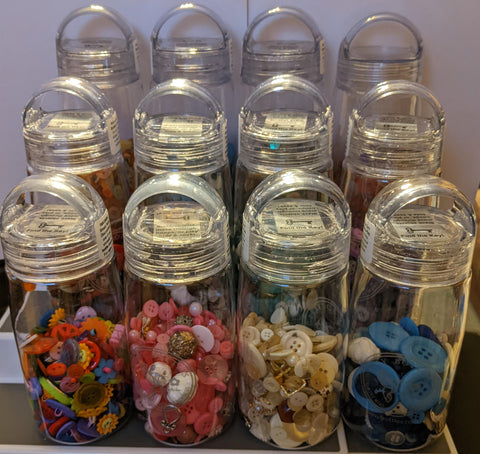 Busy Bottles - Mix and Match - Set of 12 Sensory Bottles (Buttons, Beads & Baubles or I-Spy )