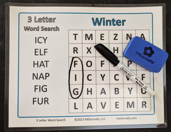 3 Letter Word Search Puzzle Collection