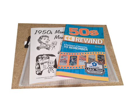 1950s Rewind Decade Kardlet & Memorabilia Booklet in Zipper Case
