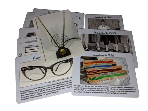 Library/Facility Deluxe BACKPACK -  The 1950s DVD & Photo/Activity Cards Kit with booklets