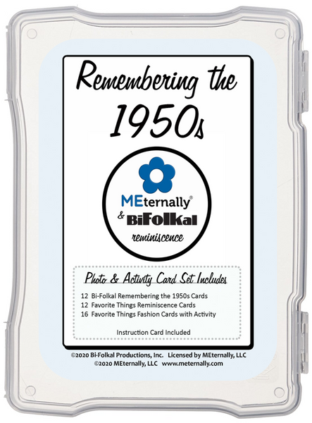 Library/Facility BACKPACK - Reminiscence Therapy - The 1950s DVD & Photo/Activity Cards Kit