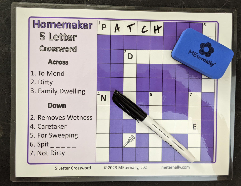 3, 4 & 5 Letter Crossword Puzzle Set – MEternally