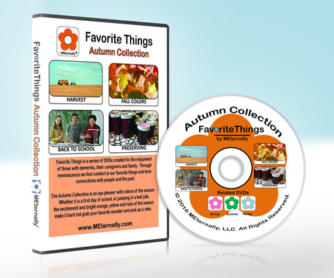 Library/Facility BACKPACK - Reminiscence Therapy - Autumn DVD & Photo/Activity Cards