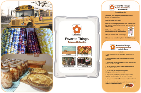 Library/Facility BACKPACK - Reminiscence Therapy - Autumn DVD & Photo/Activity Cards